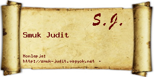 Smuk Judit névjegykártya